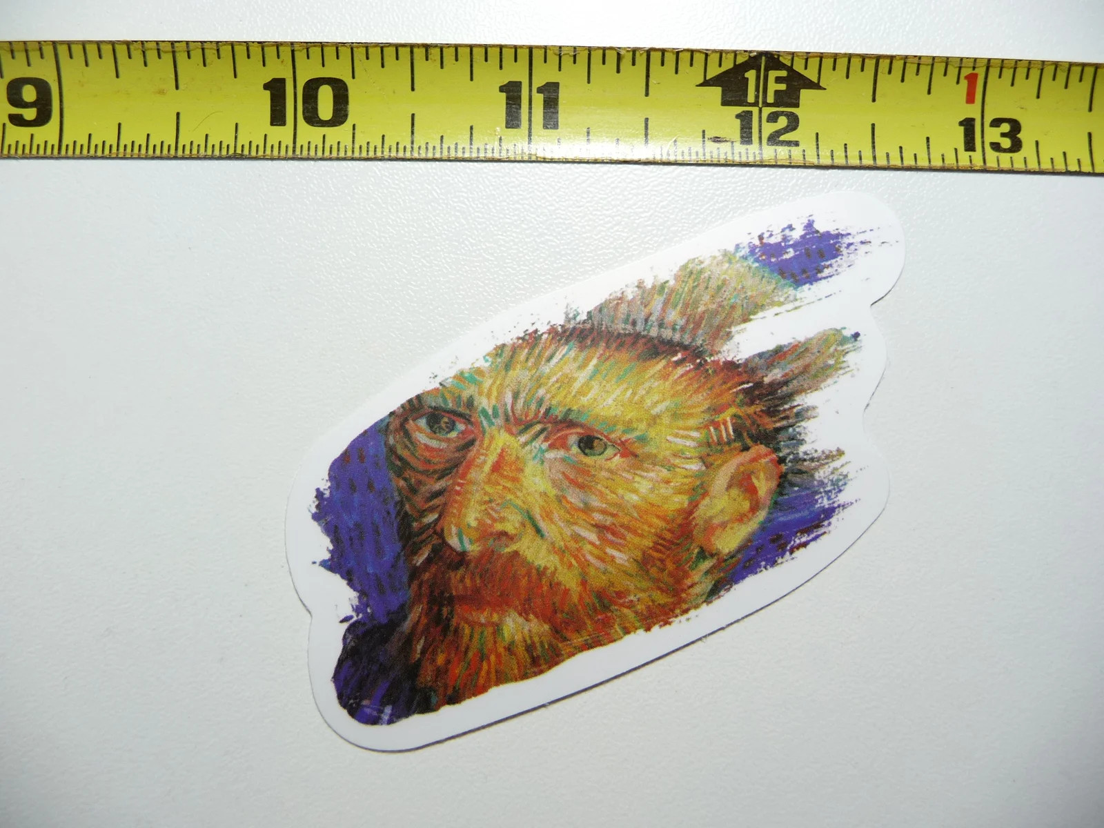 VINCENT VAN GOGH PAINTER'S PALETTE PORTRAIT SMALL STICKER DECAL CLASSIC ARTIST