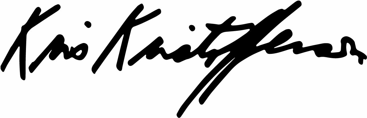 Kris Kristofferson Autograph Signature VINYL DECAL sticker laptop country outlaw
