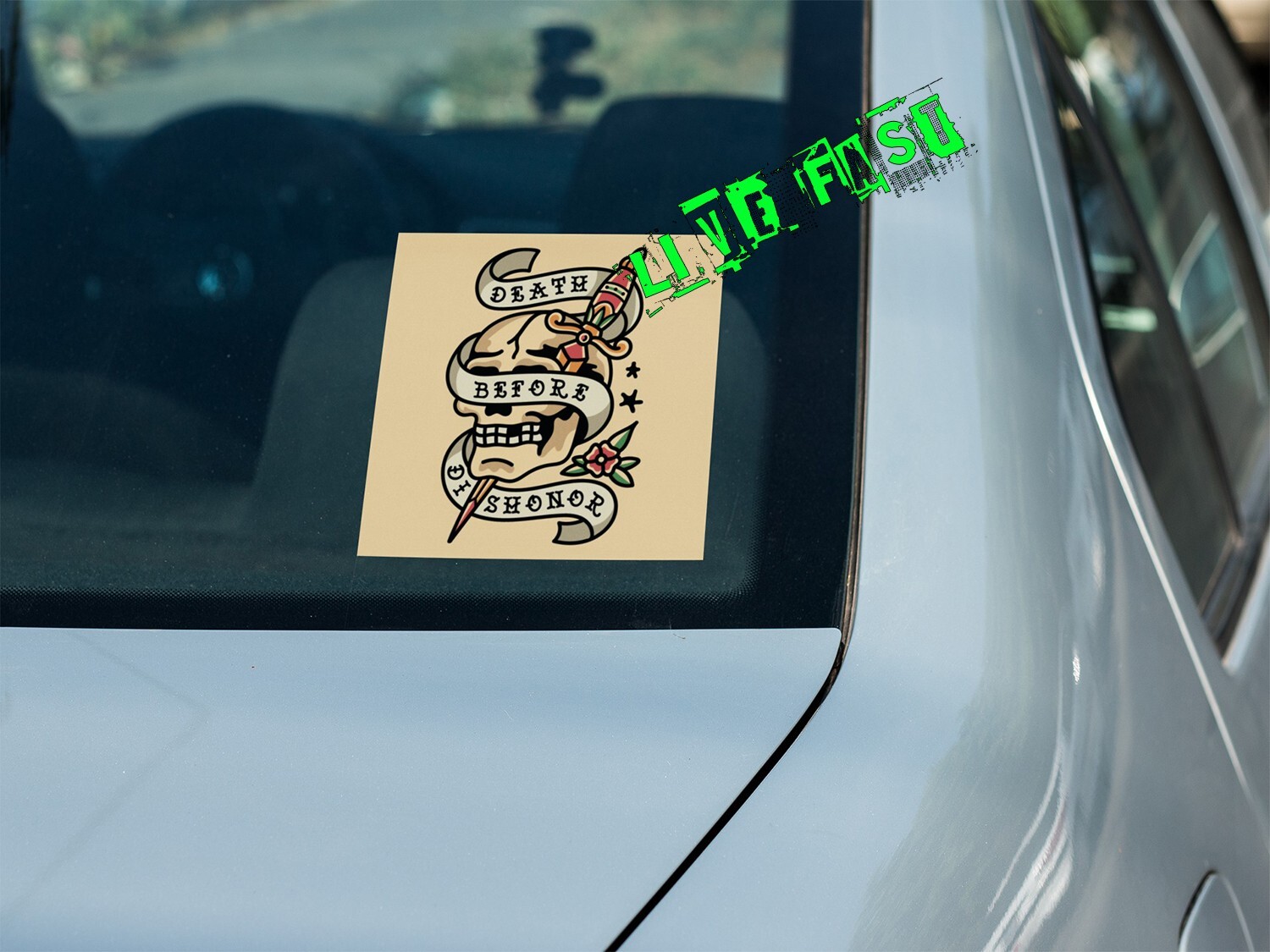 DEATH BEFORE DISHONOR STICKER DECAL army vet military history biker tattoo art