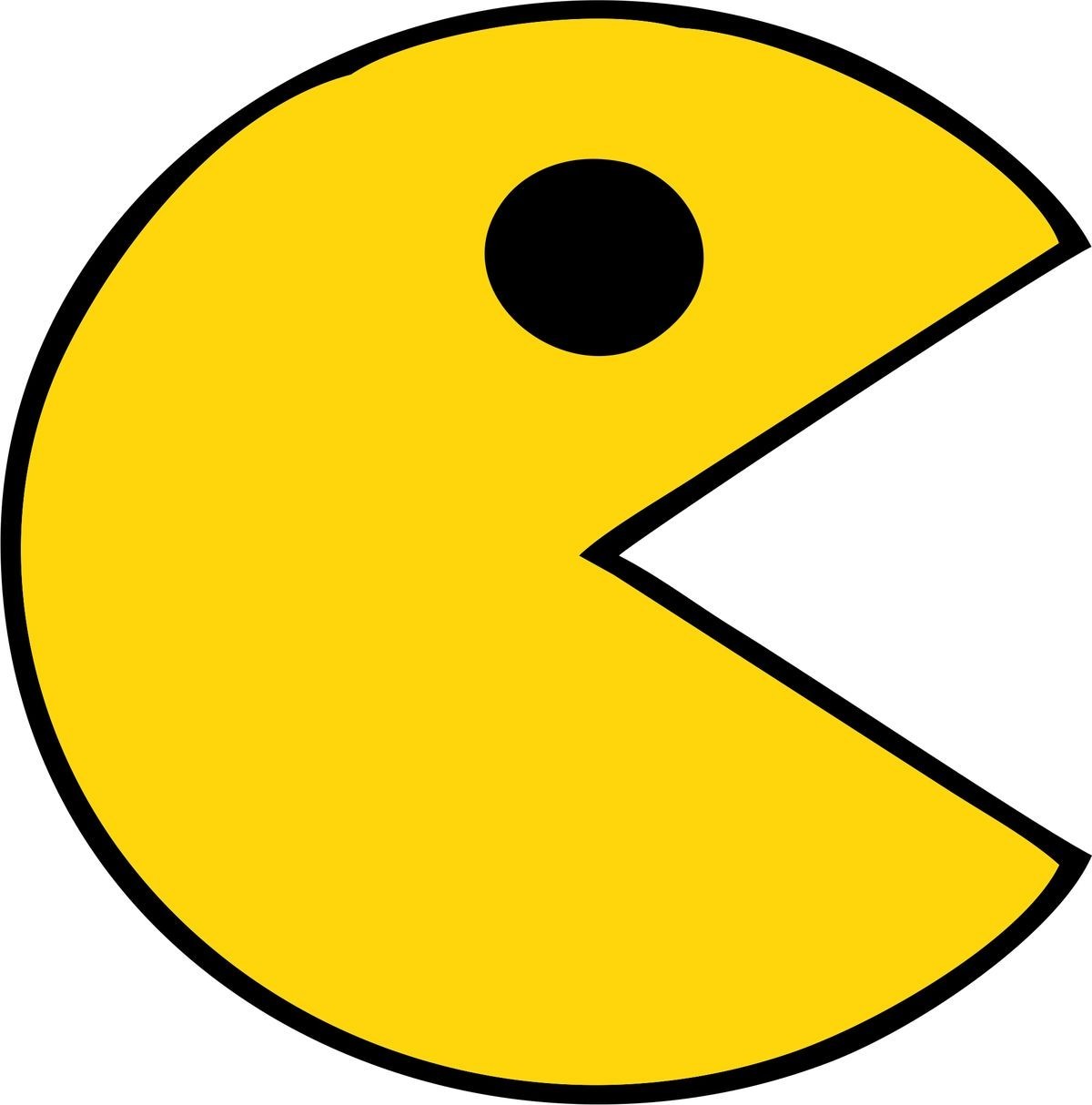 Pac Man Sticker Decal Car Truck Wall Mirror Phone Tumbler Bumper Window