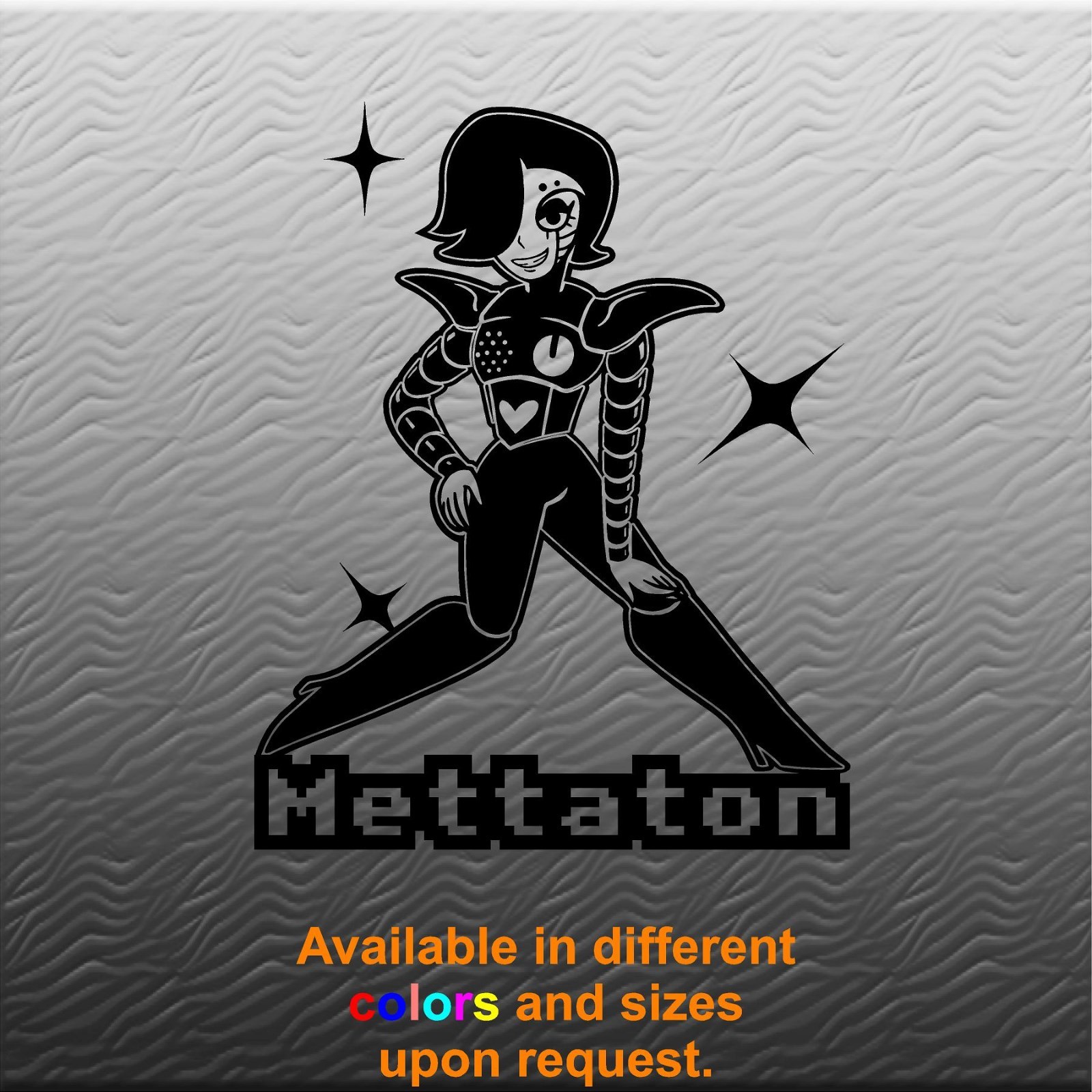 Vinyl Wall Decal. Sticker. Mettaton Undertale