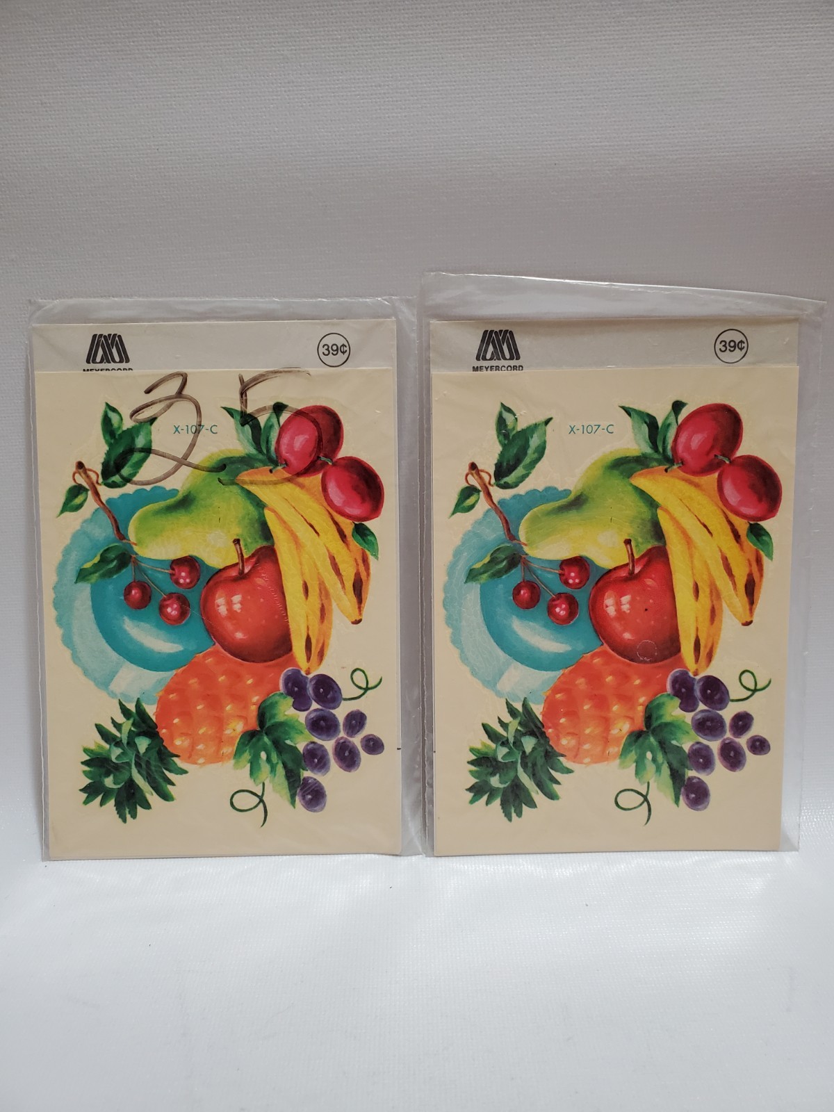 Vintage Lot Art Decals, Fruit & Floral, Children's, Shells, Snowflakes, Cactus