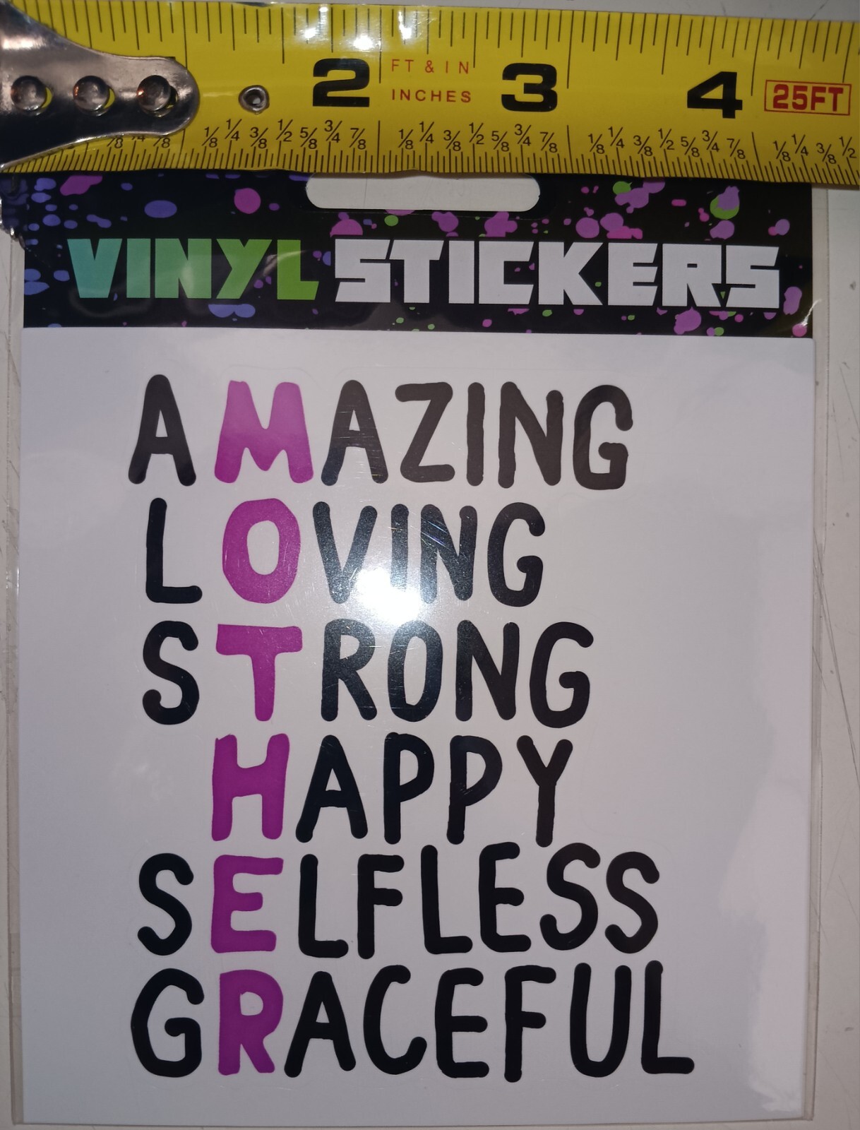 " Mother " – Vinyl Sticker – 4.25in x 4in. UV/WeatherProof