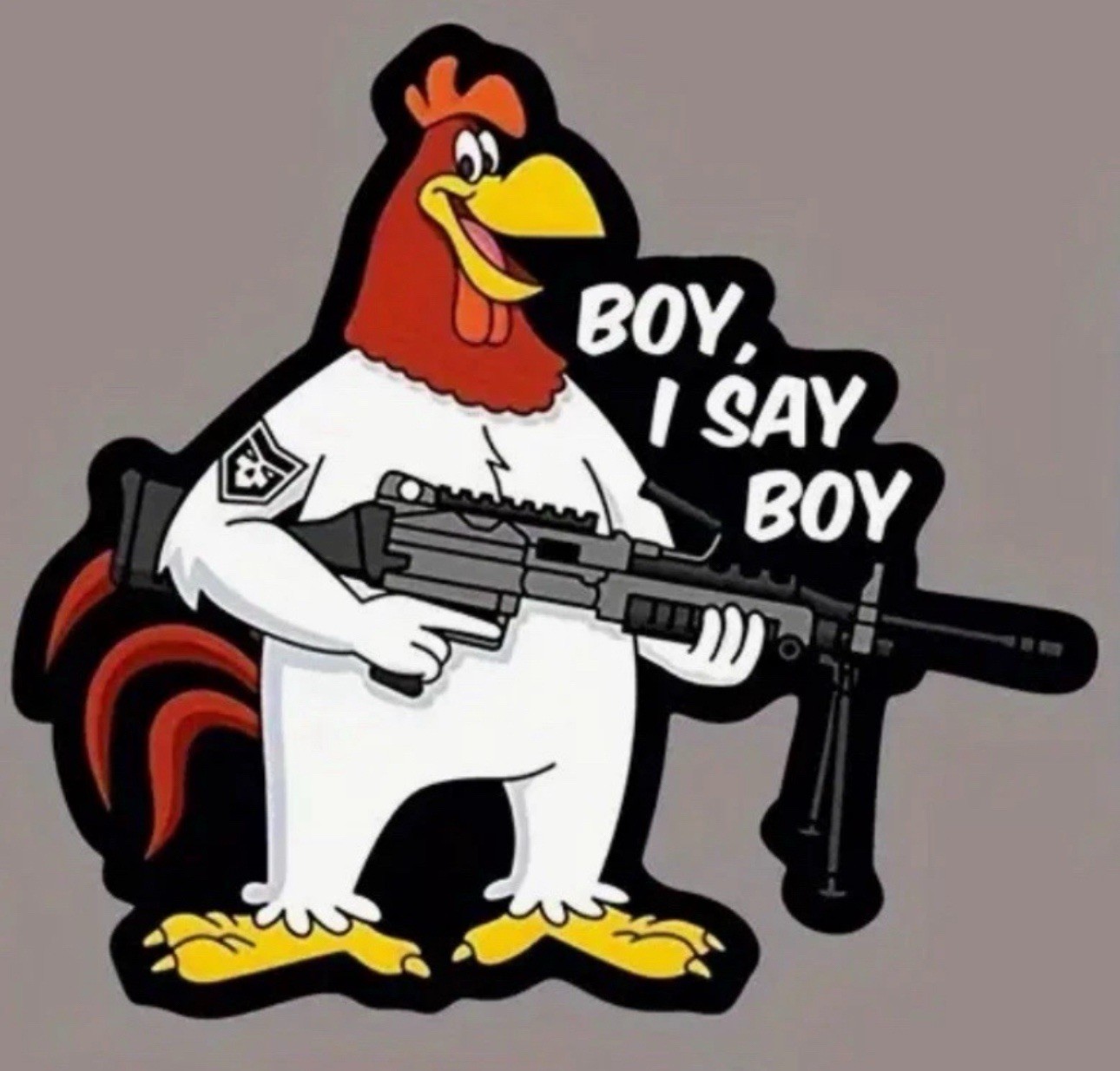 NRA 2A FOGHORN LEGHORN “Boy I Say Boy” 3” Inch Vinyl Sticker Decal 1PC