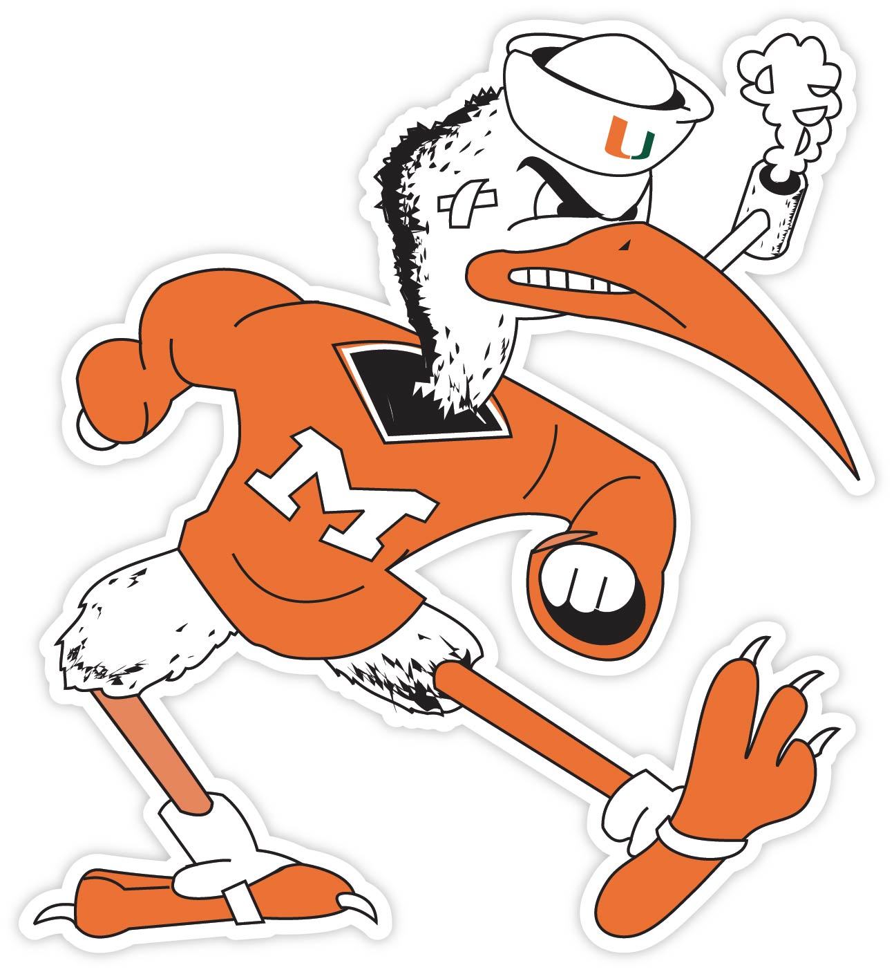 Hurricanes University of Miami Vinyl Sticker Decal *SIZES* CornholeTruck Wall