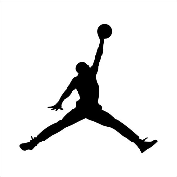 Air Jordan Decal Laptop Car Sticker Vinyl 11 inch black
