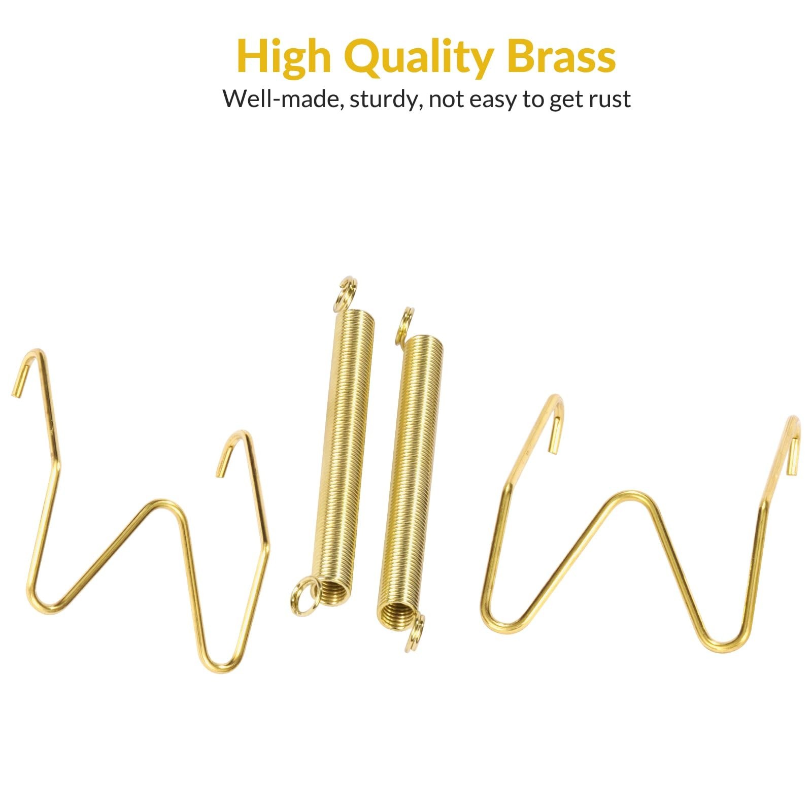 10-Pack Invisible Wall Plate Hangers, 6 Inch Brass Plate Holders with 12-Pack…