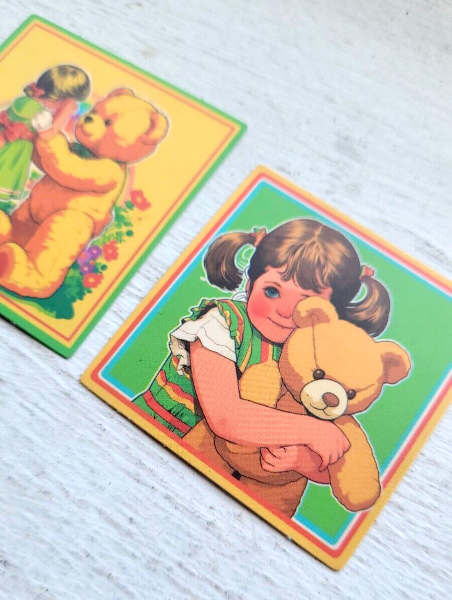 Haunted Active Spirit Girl And Creepy Cuddly Teddy Bear Sticker Lot Of 2 Pcs