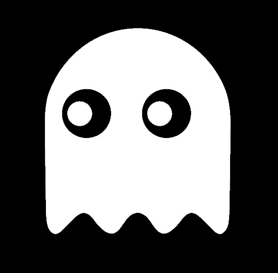 PAC MAN GHOST, PAC-MAN, Decal Sticker for Car, Laptop