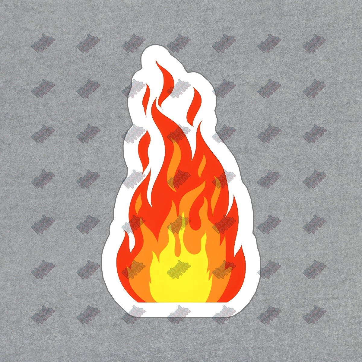 Vibrant Flame Vinyl Sticker Fire Decal for Laptops, Water Bottles, #946713