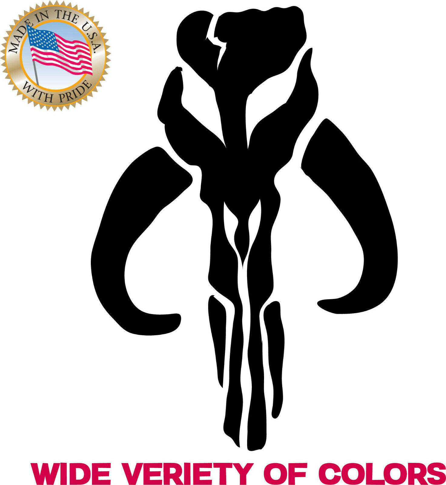 Bantha Skull Mandalorian Boba Fett STICKER VINYL DECAL CAR WINDOW Baby Yoda Grog