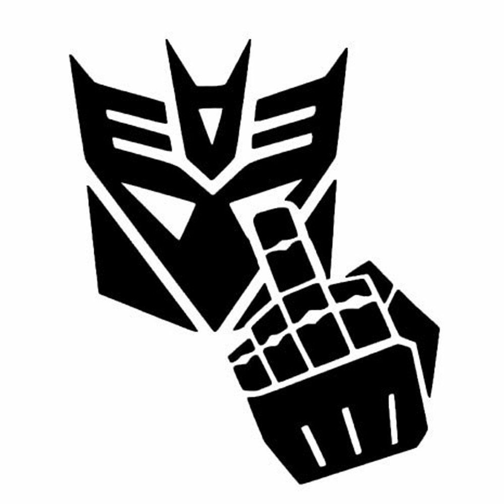 Transformers Decepticon finger Vinyl Decal Car Window Laptop – FREE SHIPPING-