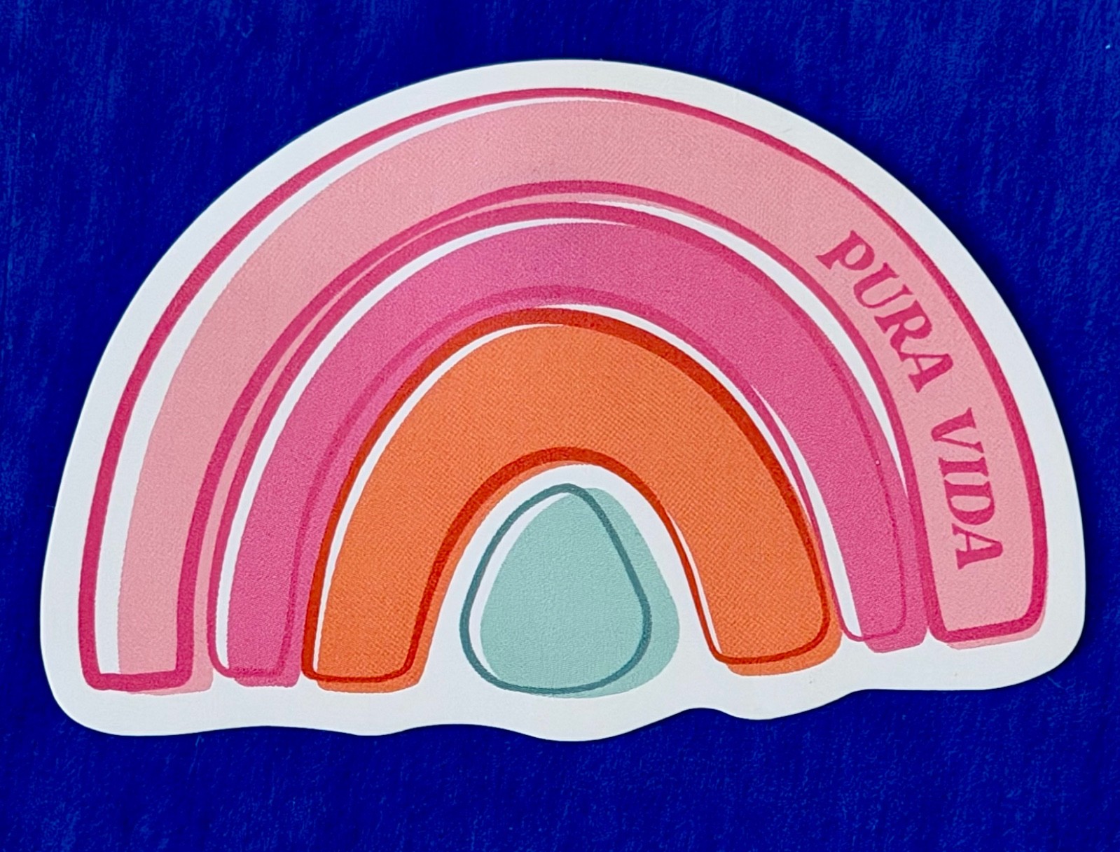 Pura Vida Sticker Rainbow with Logo NEW out of pack