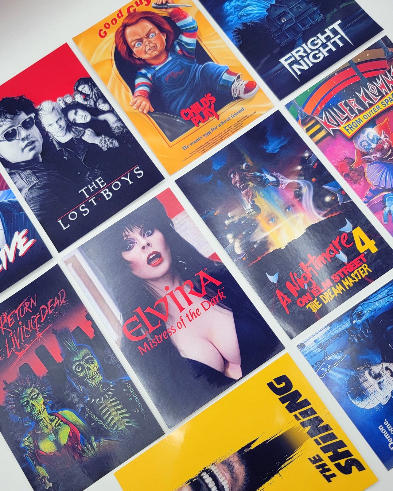 80s Classic Horror Movie Sticker Lot (10 Pack) (Sticker Set 1)