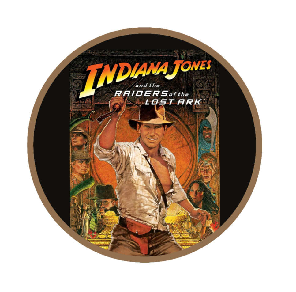 Movie – Indiana Jones – 4" Handmade Vinyl Decal Vehicle Laptop Cooler Cup 26-1