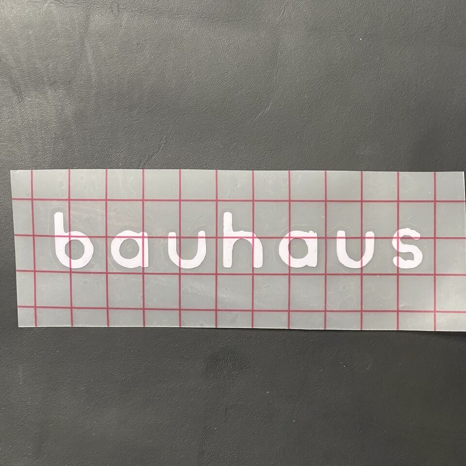 Bauhaus Car Decal Vinyl Glossy Band Logo Bumper Sticker Goth Punk Darkwave 80s