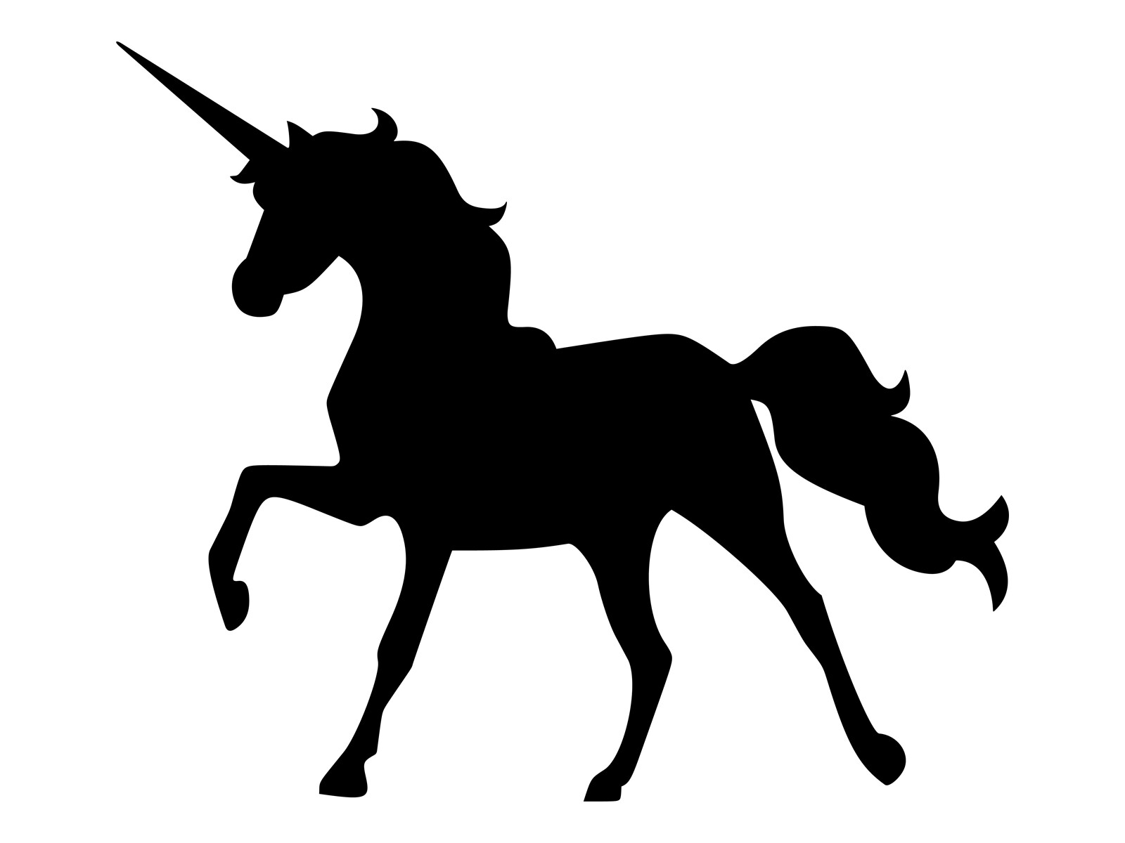 EMPIRE DESIGN Unicorn Magical Horse – 5.5" x 6.5" – Car Vinyl Decal Sticker