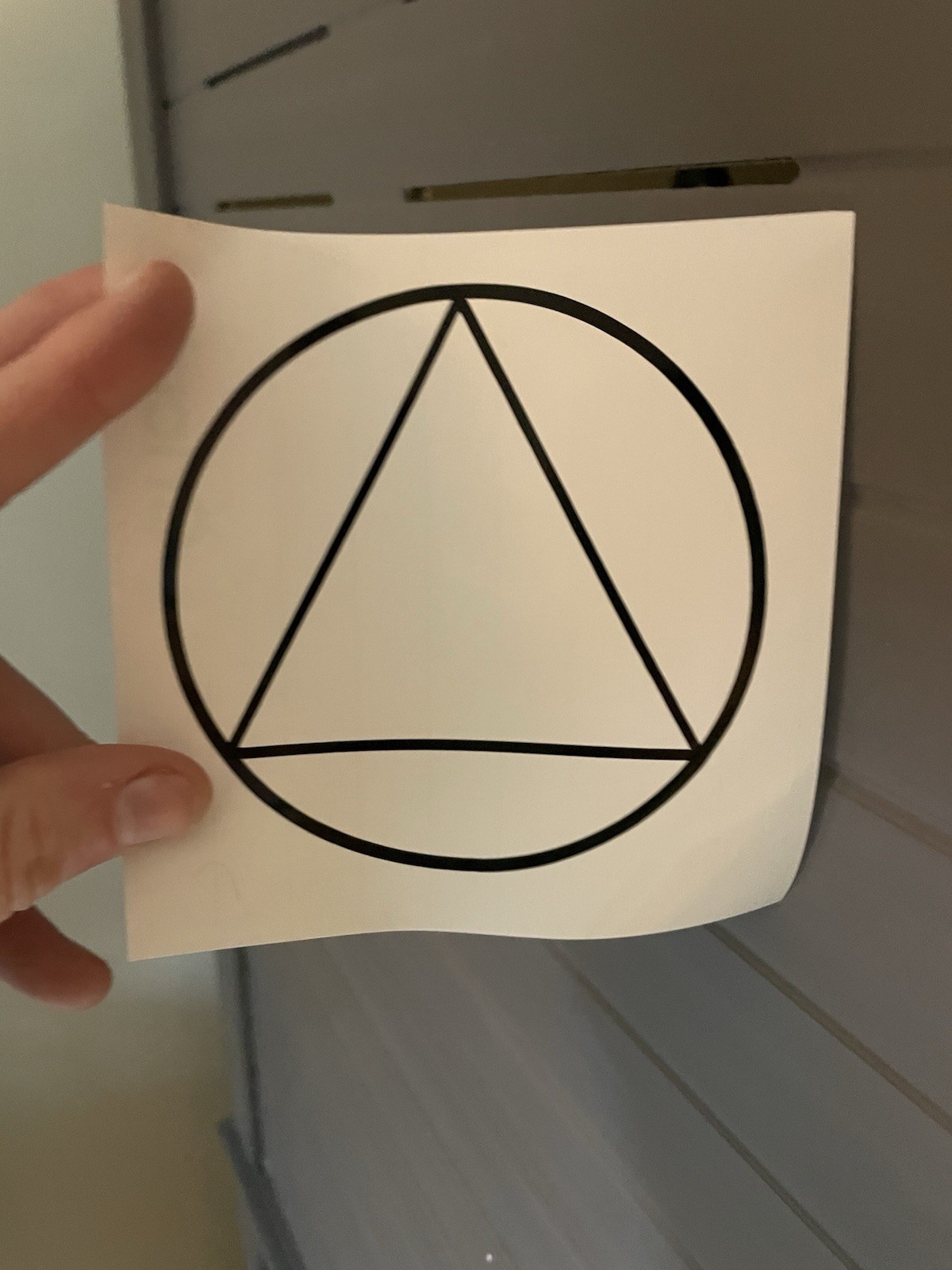 Alcoholics anonymous AA decal sticker Black White Vinyl for Window Car Mailbox