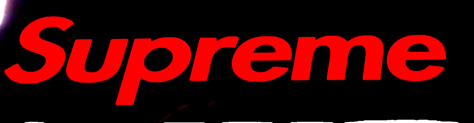 Vinyl Decal Sticker Red Supreme 2×8 Inches For Window Transfer to Surface 23/24