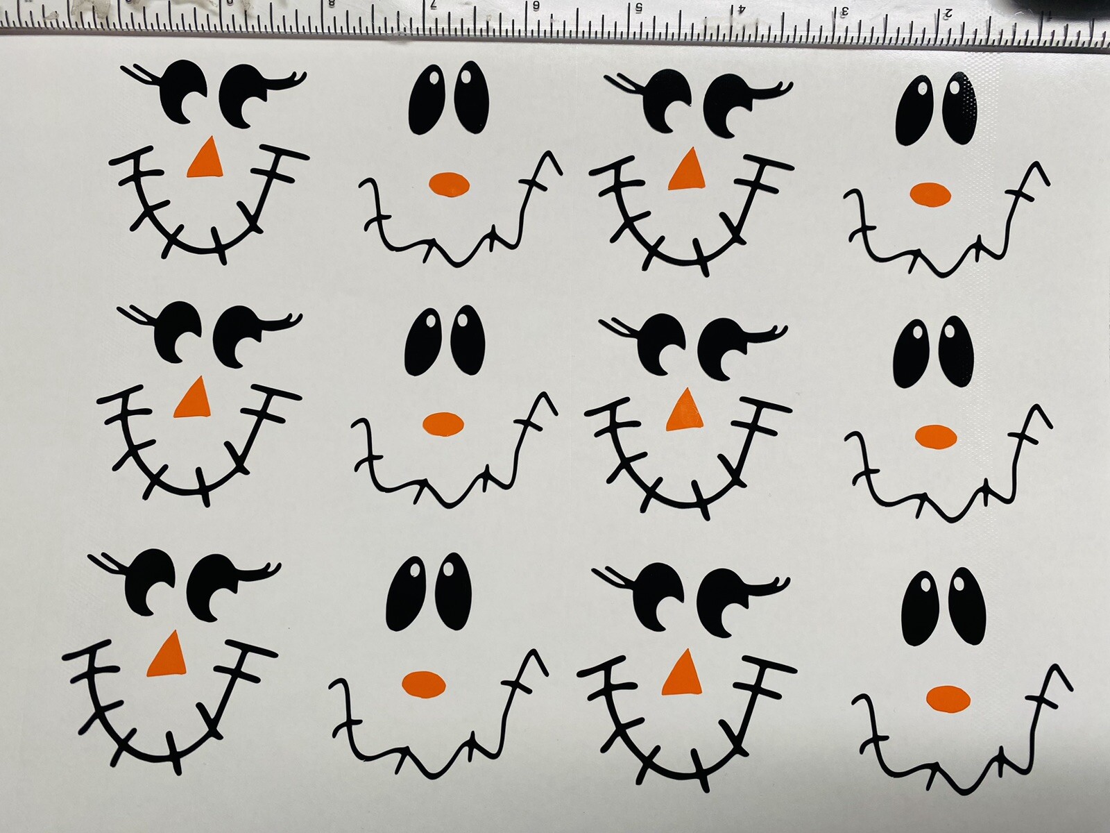 12 Scarecrow Vinyl Decals 2×2 Inches