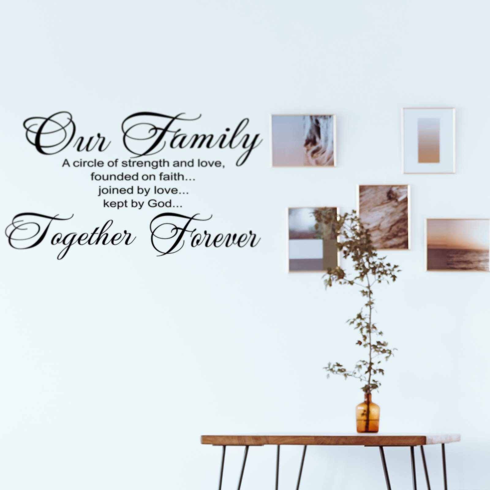 2 Pcs Wall Stickers for Living Room Decor Sticker Family Small, Basic