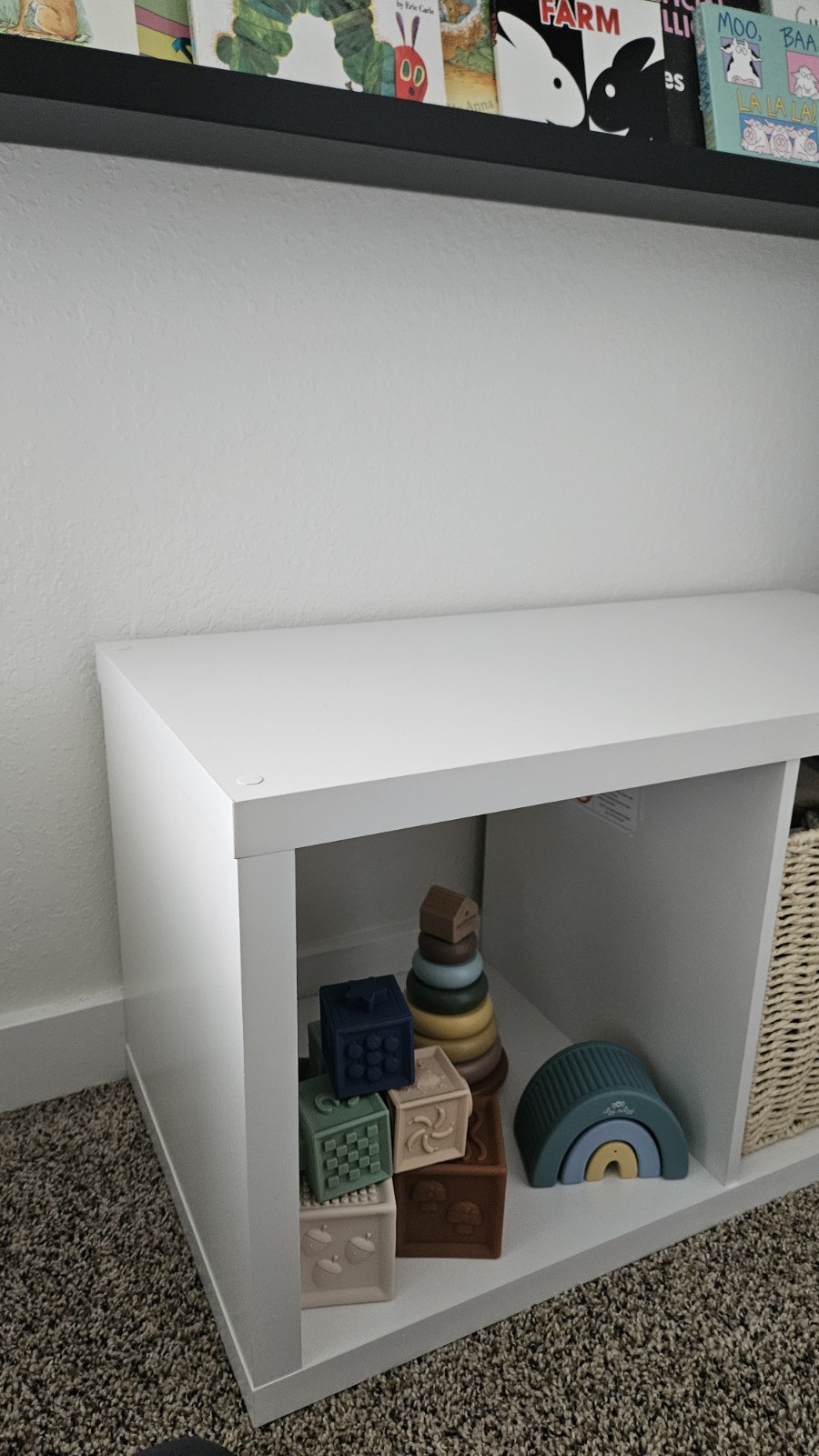 13" CUBE SYSTEM SCREW COVERS, IKEA KALLAX, CAM LOCK COVER STICKER – WHITE, 13MM