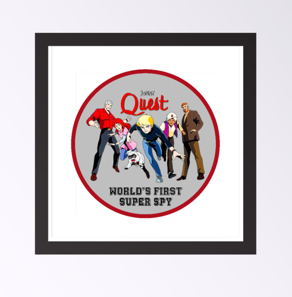 Cartoons – Jonny Quest "Super Spy" – 4" Vinyl Decal Vehicle Laptop Cooler Decor