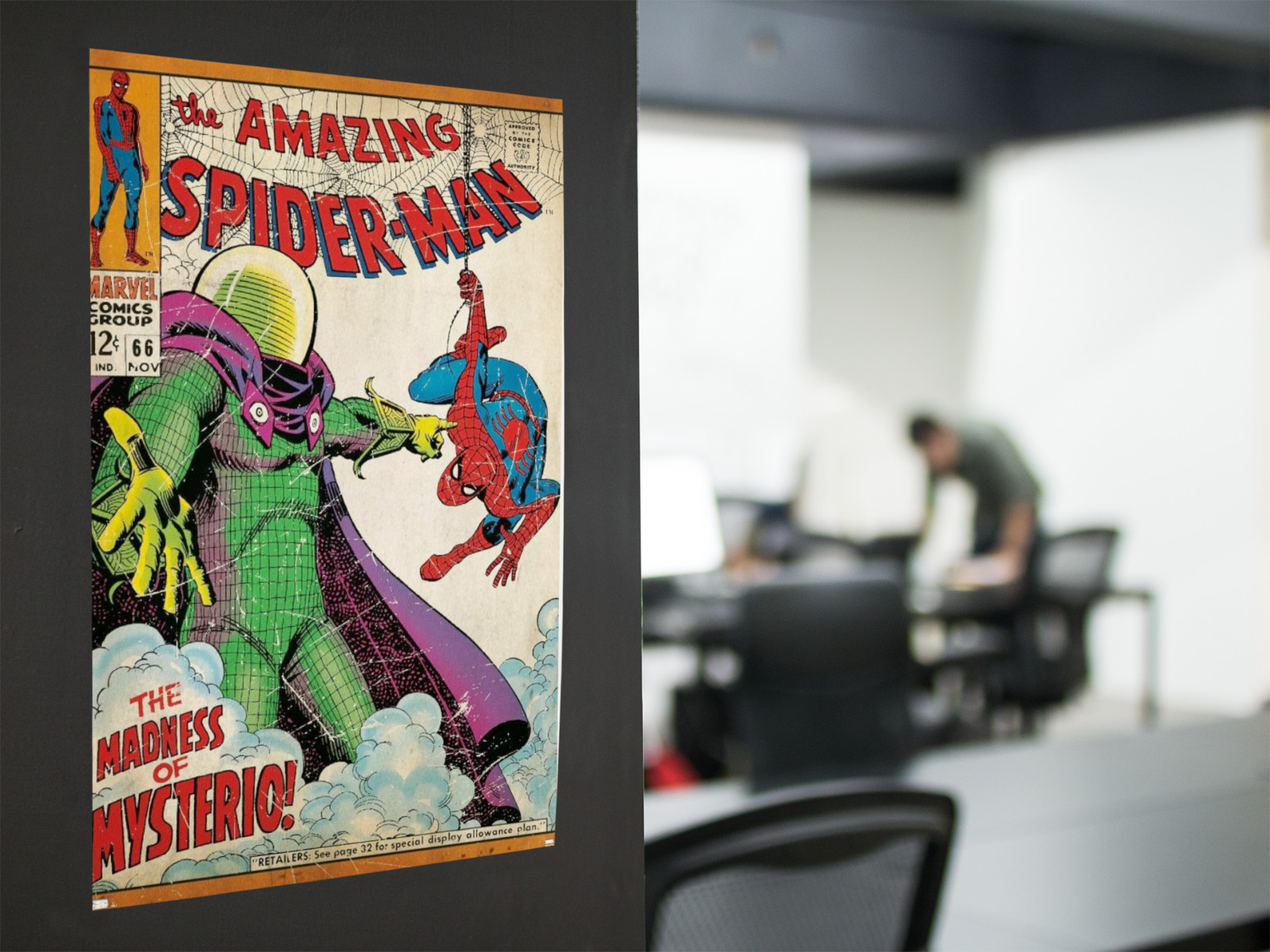 Vintage Comic Style Wall Vinyl Poster Removable Peel and Stick Decor