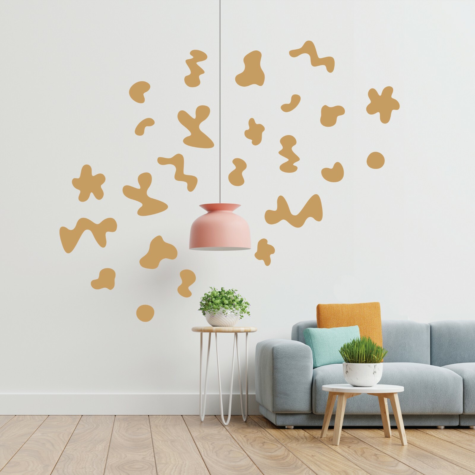 Retro Fluid Shapes Decal Set