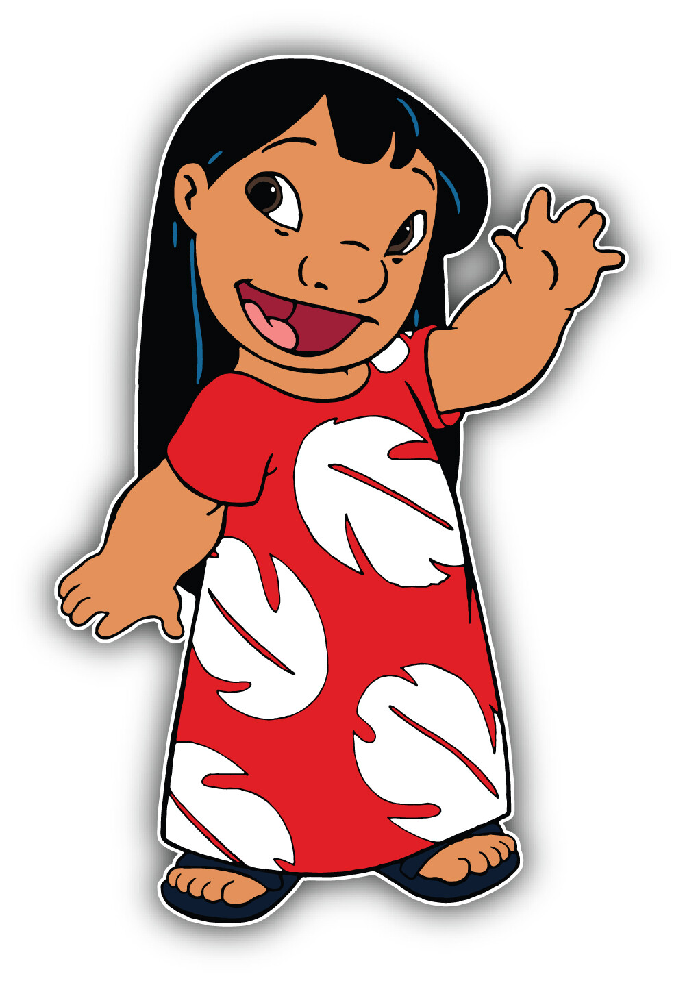 Lilo & Stitch Cartoon Lilo Pelekai Sticker Bumper Decal – "SIZES"