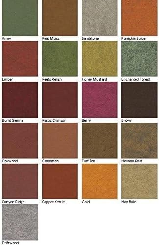 21 Felt Sheets – 12X12 inch Fall Colors Collection – Made in USA – Merino Wool B