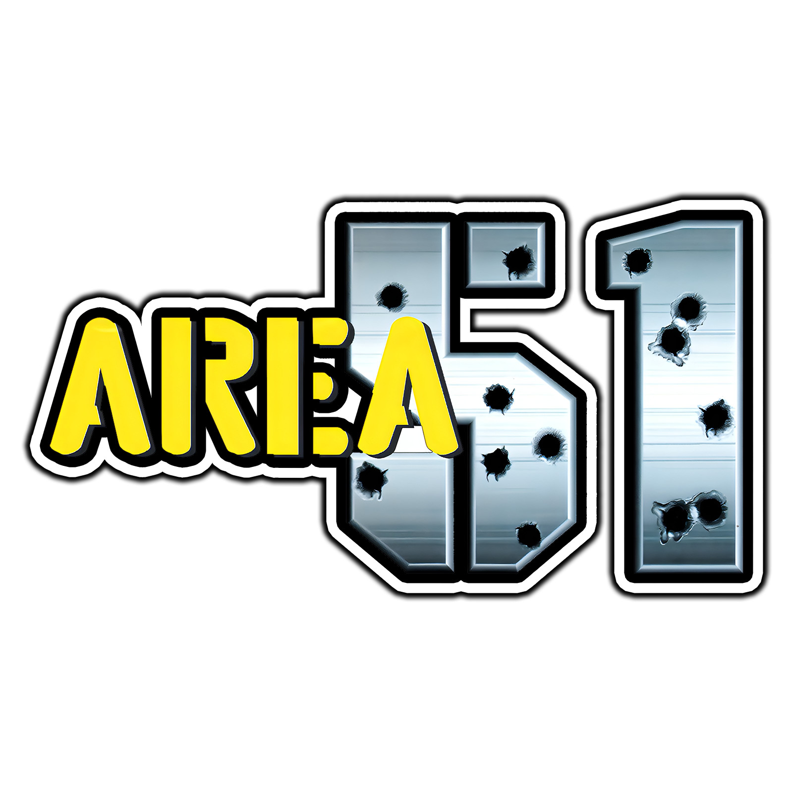 Area 51 Arcade Logo #1 Retro Gaming Sticker Waterproof Vinyl Decal Die-Cut Car