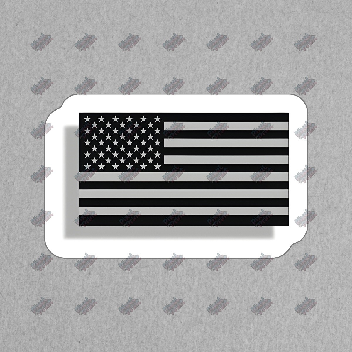 Black and White American Flag Vinyl Sticker Durable Decal for Cars, #341881
