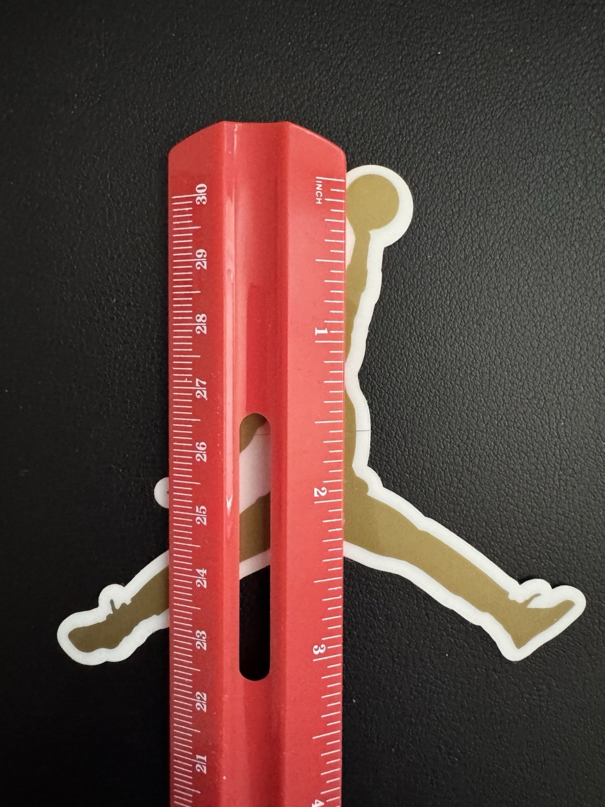 Authentic Air Jordan Jumpman Sticker (Approx 3.5" x 3.5") Nike Gold Flight Logo