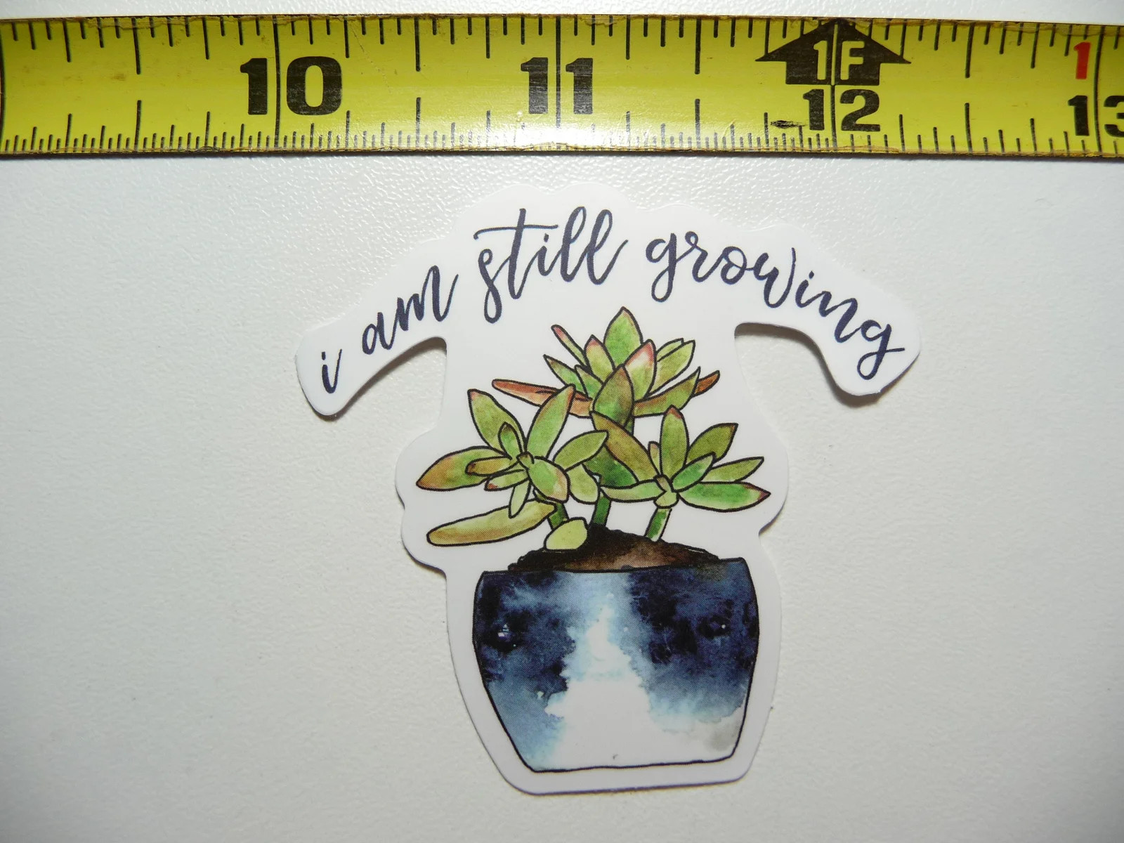 I AM STILL GROWING PLANT SMALL STICKER DECAL MOTIVATIONAL POSITIVE ATTITUDE