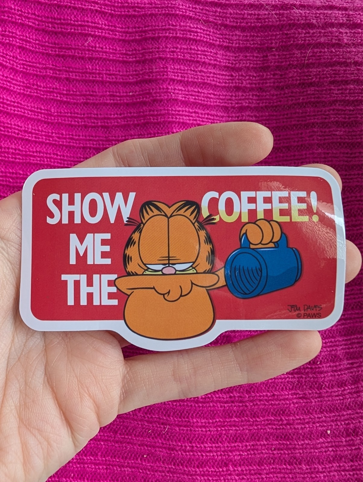 STICKER, Garfield, Sassy cat, Odis, Cartoon