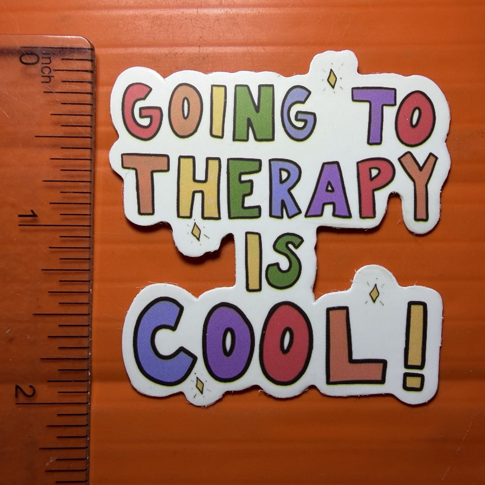 Going To Therapy Is Cool Sticker Mental Health Awareness