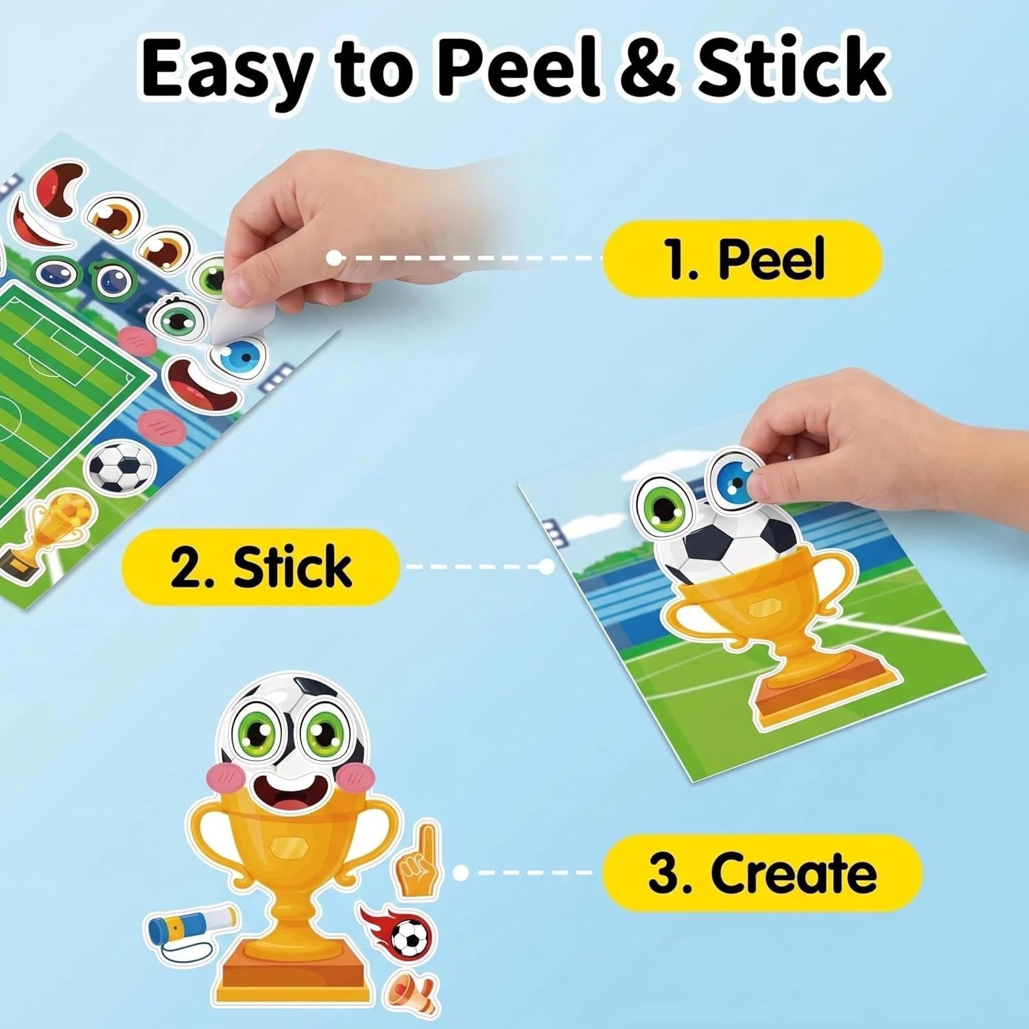 2026 World Cup Themed Make Your Own Soccer Stickers – Perfect for Party Crafts
