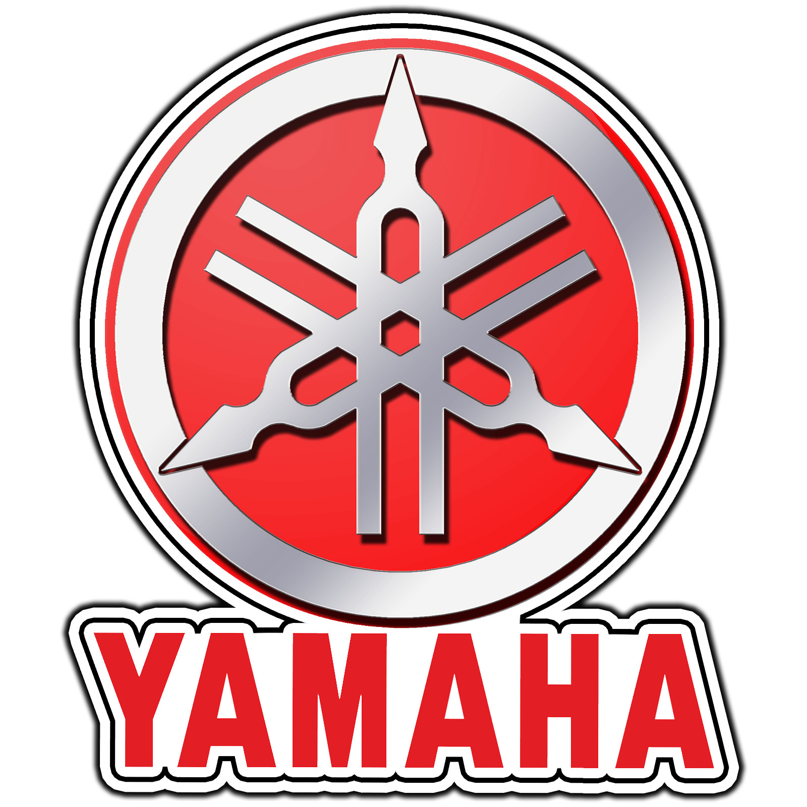 Yamaha Logo #1 Sticker Waterproof Vinyl Decal Die-Cut Laptop Car