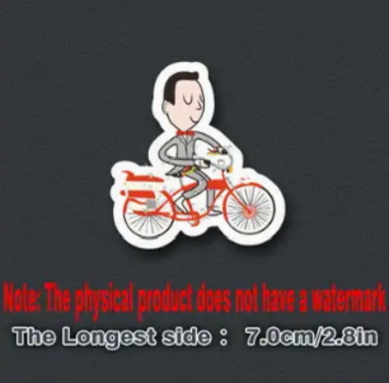 Pee-Wee Herman Retro Bicycle 3” Diecut Vinyl Sticker Decal Funny Big Adventure