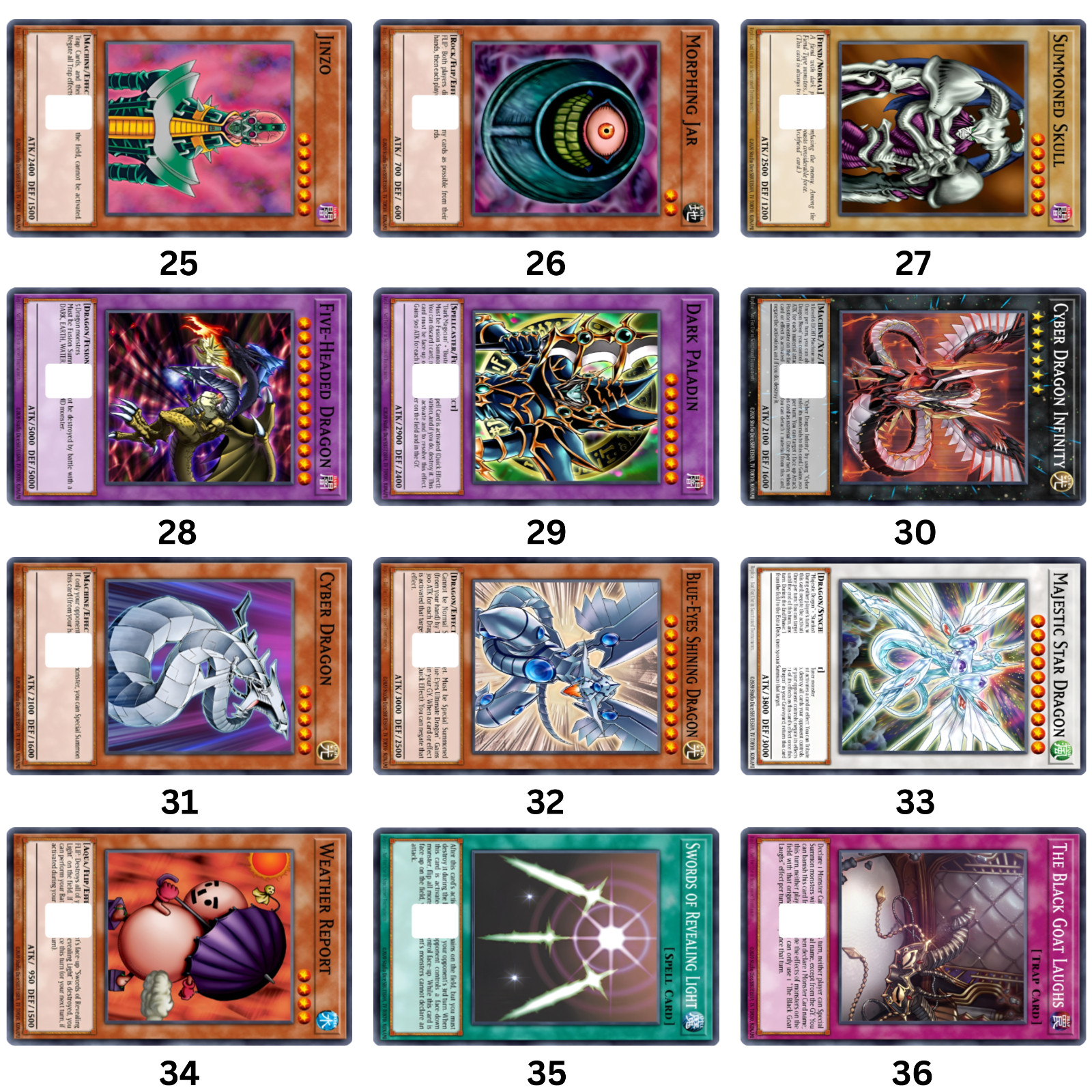 Custom Glossy Yugioh Card Stickers/Credit-Debit Card/High Quality Print