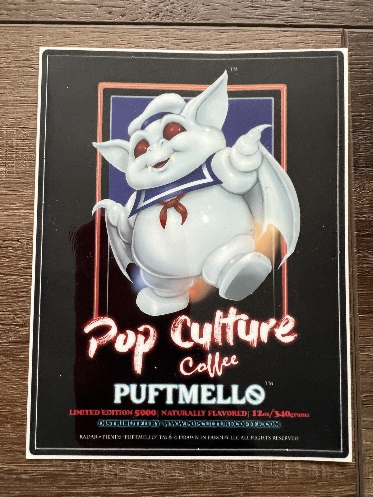 Pop Culture Coffee Stickers Set Of 5 Battyjuice Java The Hutt Puftmello