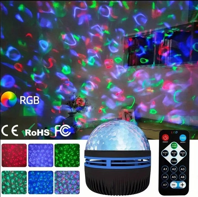 "Transform Your Space with Mesmerizing Ocean Waves and Stars!"