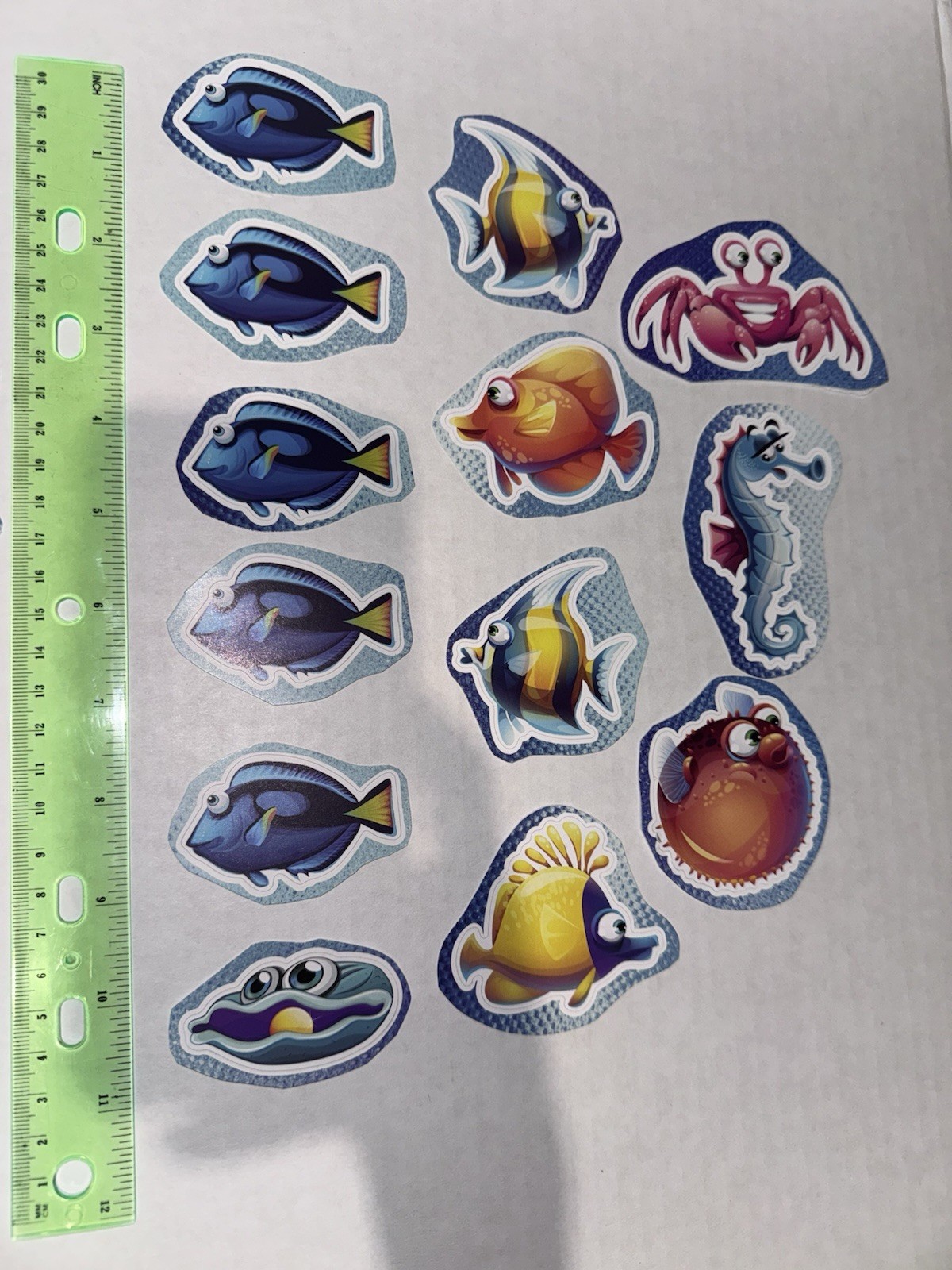 24 Ocean Themed Decal Stickers Small To Large Shark Fish Octopus Squid For Wall