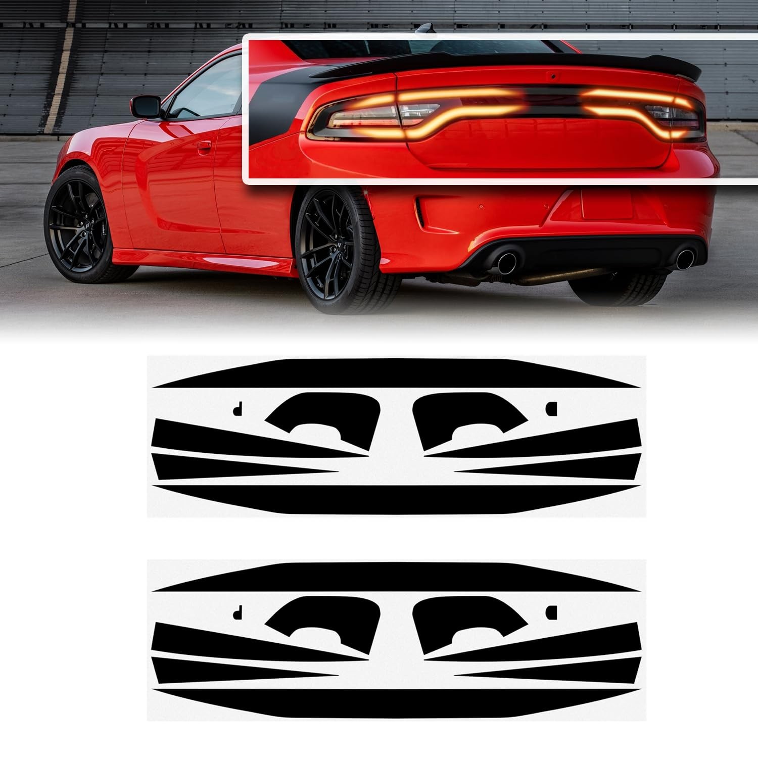 Tail Light Race Track Bat Vinyl Overlay Decal Cover Exterior Accessories for …