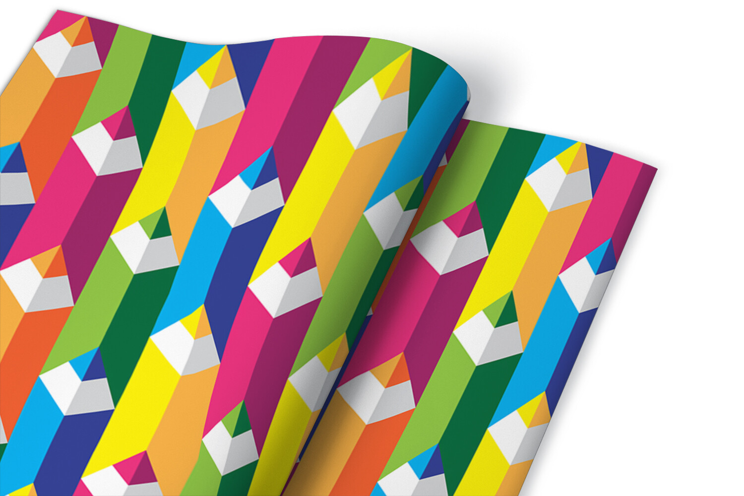 Worktop Covering Stickers Self Adhesive Vinyl Wrap Coloured crayons 100×50