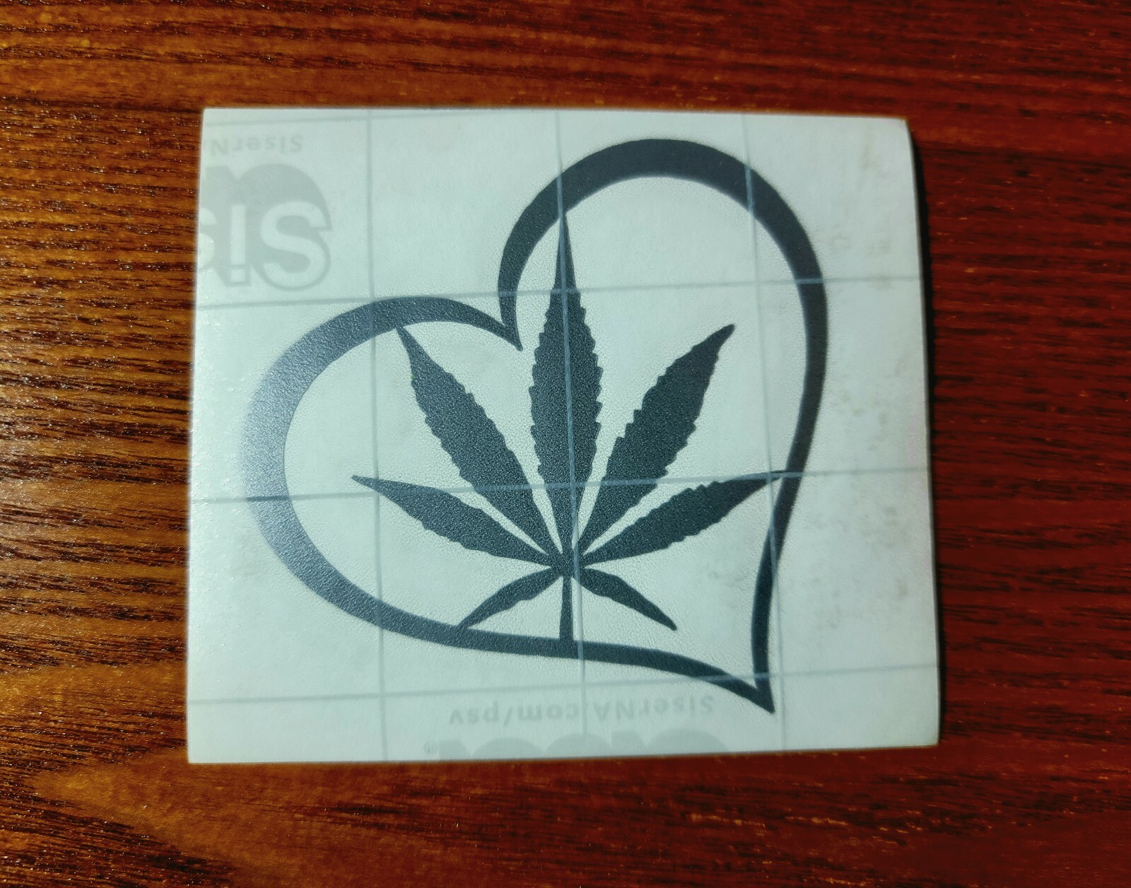 Pot Leaf heart Cannabis Vinyl Decal Sticker 420 Marijuana Weed 3"
