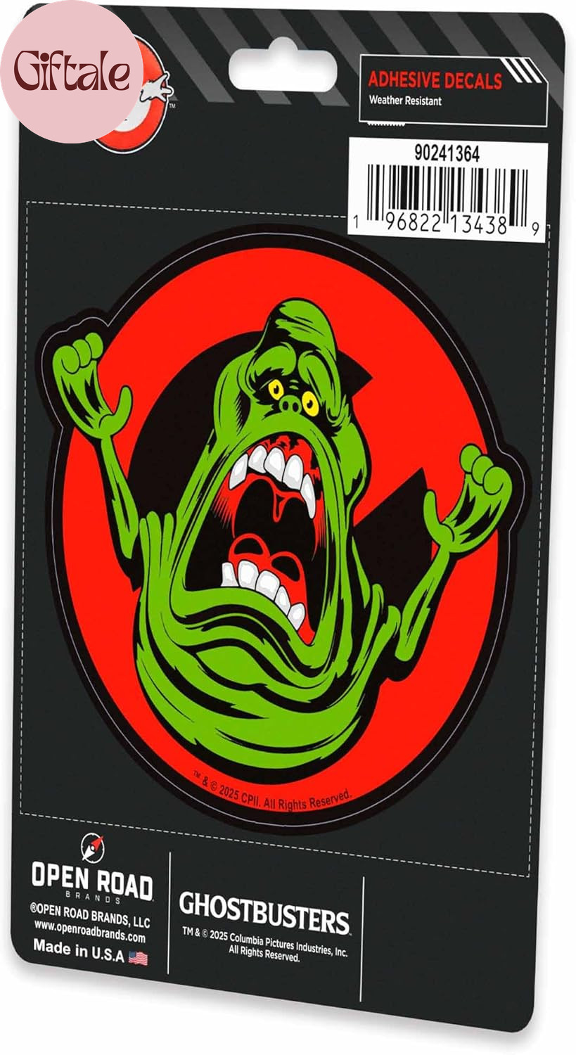 Ghostbusters Slimer Adhesive Vinyl Decal – Fun Slimer Sticker for Car, Laptop, T