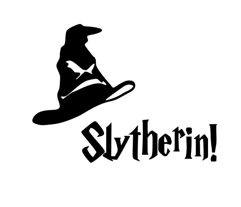Harry Potter Sticker Hogwarts Slytherin Vinyl Decal Sticker Gift Laptop 6×4.5!