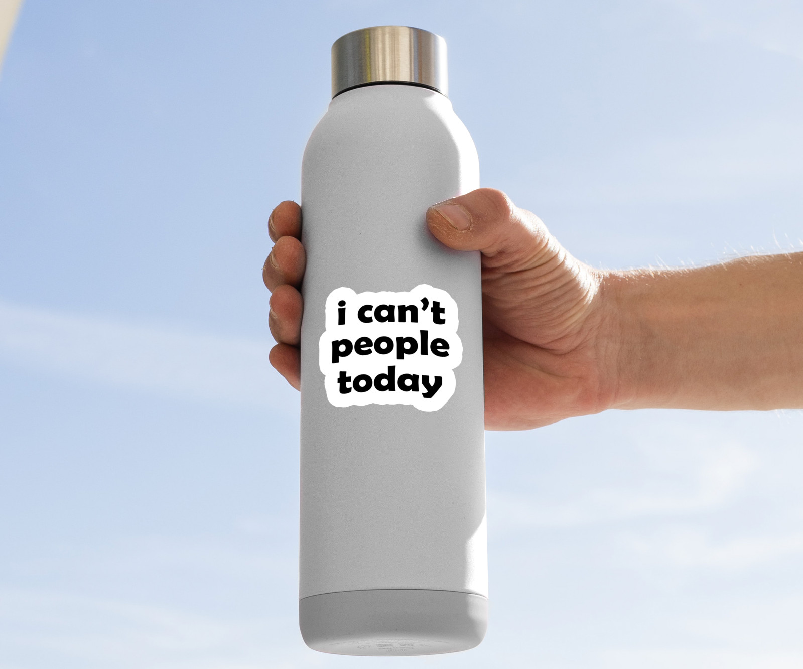 I Can't People Today Vinyl Sticker – Funny Introvert Decal